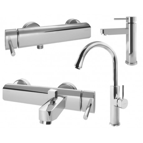 ست شیرالات گرانا مدل مانیس کروم