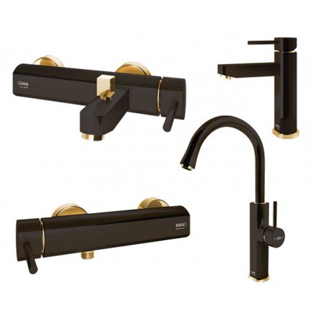 ست شیرآلات گرانا مدل مانیس مشکی