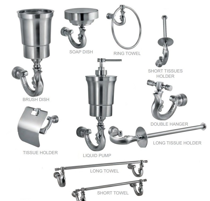 ست اکسسوری  سرویس بهداشتی  DORITA مدلRAMO