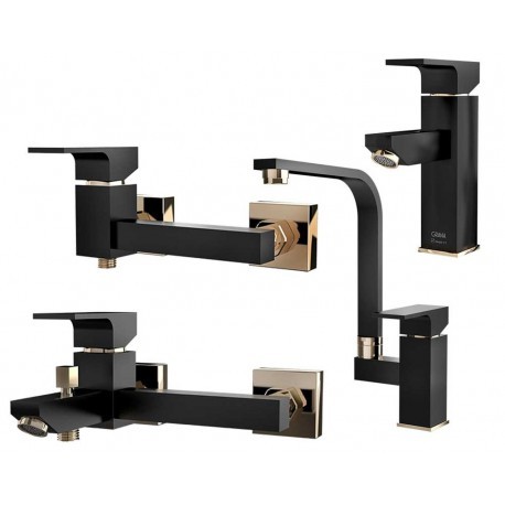 ست شیرآلات گرانا فلت مشکی