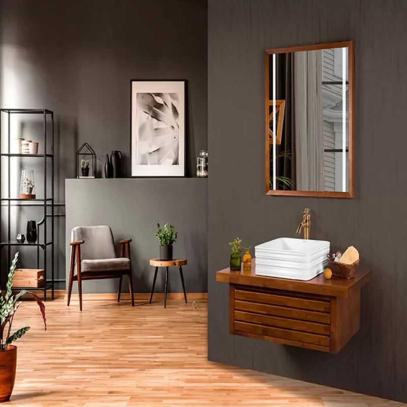 فول ست روشویی کابینتی لوتوس جنس چوب مدل FLORIDA-900