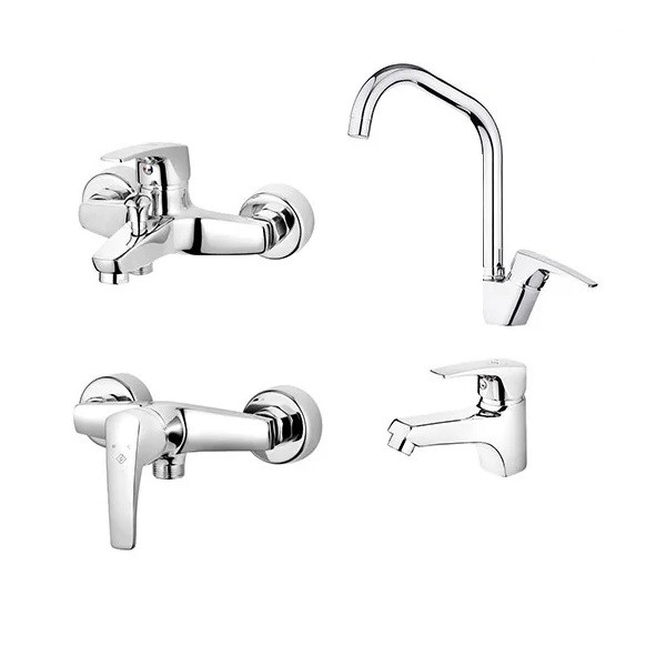 ست 4 تکه شیر آلات کاویان مدل درینا