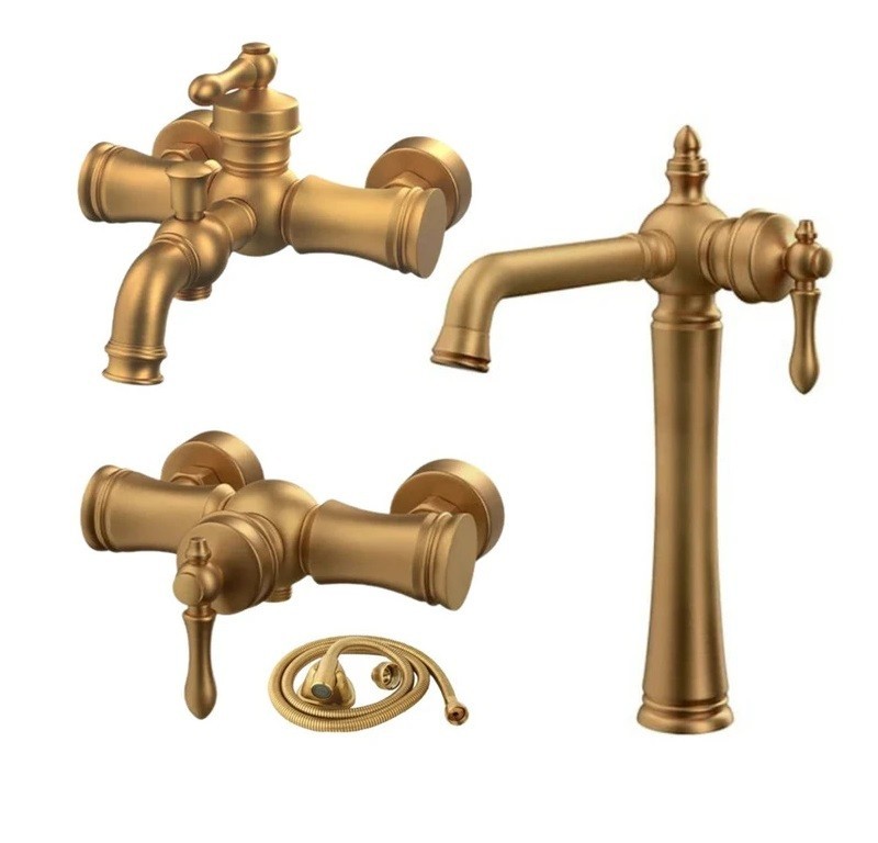 ست شیرالات کسری مدل ناپل طلامات