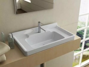 کاسه روشویی روکابینتی نوین سرام مدل کوارتو