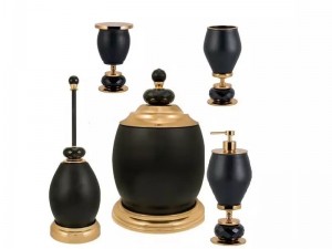 ست اکسسوری سرویس بهداشتی 5تکه DORITA مدل Barile crystal