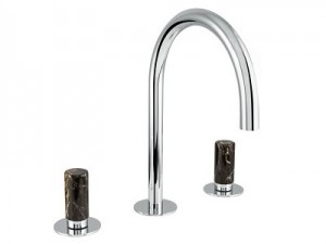 شیر روشویی سه تکه با دسته مرمر سیاه بانیو دیزاین (BAGNODESIGN) مدل Sestriere