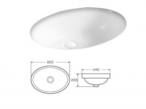 کاسه روشویی توکار آرماندو ویکاریو Armando vicario