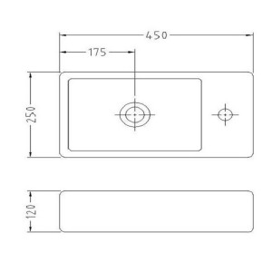 روشویی رو کابینتی سینا چینی مدل آندره