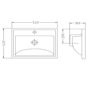 روشویی رو کابینتی سینا چینی مدل آرالیا