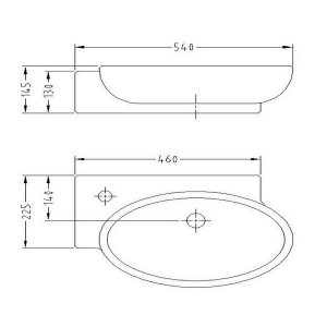 روشویی رو کابینتی سینا چینی مدل آمون