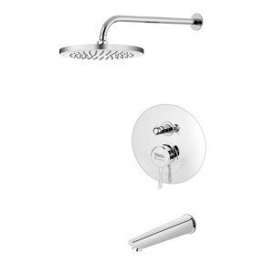 شیر دوش حمام  توکار درخشان مدل فلاور تیپ 3