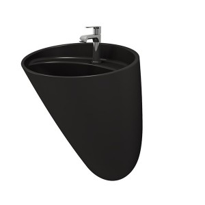 کاسه روشویی دیواری بوچی (Bocchi) مدل VENEZIA مشکی مات