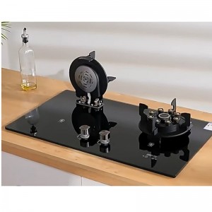 اجاق گاز صفحه ای دو شعله اتمی شیشه ای برگامو