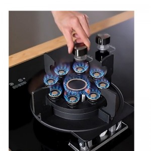 اجاق گاز صفحه ای دو شعله اتمی شیشه ای برگامو