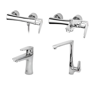 ست 4 تکه شیرآلات قهرمان مدل باران