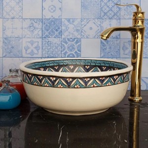 کاسه روشویی طرحدار سنتی مدل N382413
