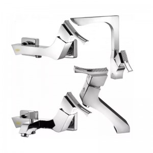 ست چهار تکه شیرآلات درخشان مدل پرنس