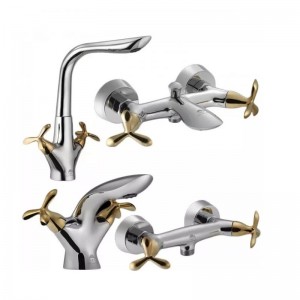 ست چهار تکه شیرآلات درخشان مدل آنتیک