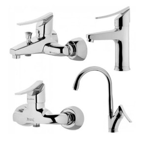 ست چهار تکه شیرآلات درخشان مدل واگنر(لوکس)