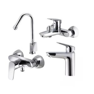 ست چهار تکه شیرآلات درخشان مدل هانس