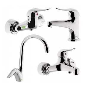 ست چهار تکه شیرآلات درخشان مدل سرجیو ( آوا)