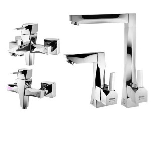 ست 4 تکه شیرآلات درخشان مدل مارکیز