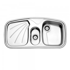 سینک یک و نیم لگنه استیل البرز مدل 610 توکار