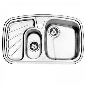 سینک یک و نیم لگنه استیل البرز مدل 608 توکار