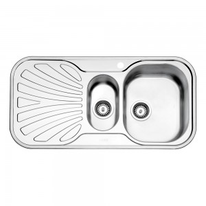 سینک یک و نیم لگنه استیل البرز مدل 510 توکار