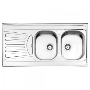 سینک استیل البرز مدل 725 روکار 60 سانتی متری