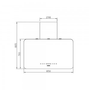 هود استیل البرز مدل SA -463