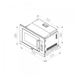 مایکروویو توکار سولاردوم استیل البرز MS 252