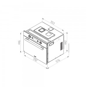 مایکروویو توکار هیتردار استیل البرز مدل MH 442