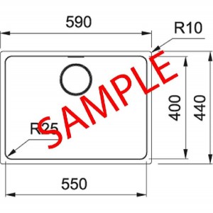 سینک روکار اخوان مدل 8060-6CR
