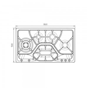 گاز استیل البرز مدل S-5908