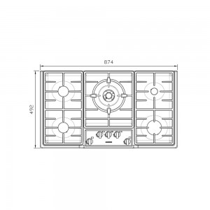 گاز استیل البرز مدل S-5901 Deep
