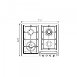 گاز استیل البرز مدل S-4605