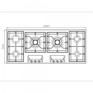 گاز استیل البرز مدل S-6125i