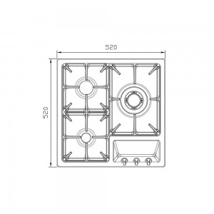 گاز استیل البرز مدل  S-3551