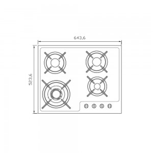 گاز استیل البرز مدل G-4652-S-i