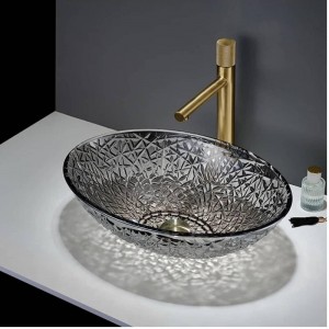 کاسه روشویی کریستال گرد وارداتی