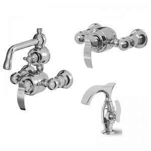 ست  شیرآلات شودر مدل گلوریس کروم