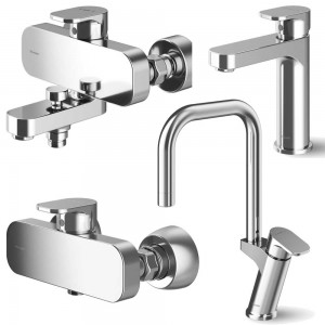 ست 4 تکه شیرآلات شودر مدل تاین