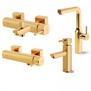 ست شیرالات شودر مدل یونیک طلا