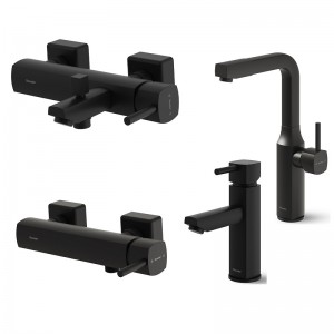 ست شیرالات شودر مدل یونیک مشکی