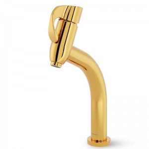 شیر روشویی پایه بلند شودر مدل دانته طلا