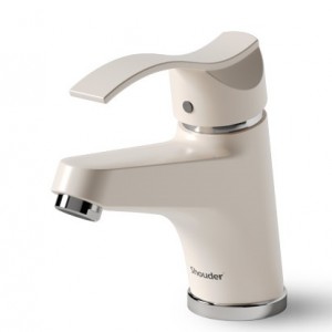 شیر روشویی شودر مدل اپال شیری کروم