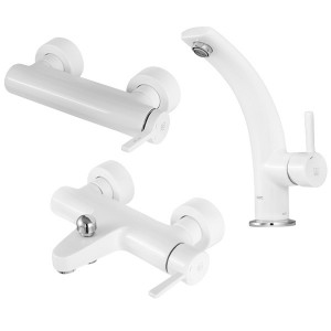 ست شیرآلات kwc مدل زئوس سفید