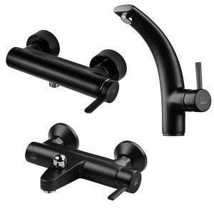 ست شیرآلات kwc مدل زئوس مشکی