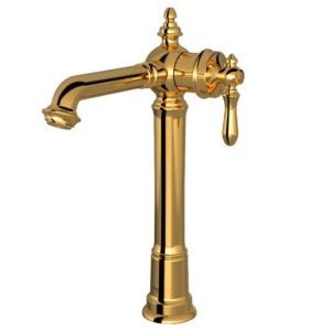 شیر روشویی پایه بلند شودر مدل بیزانس طلا